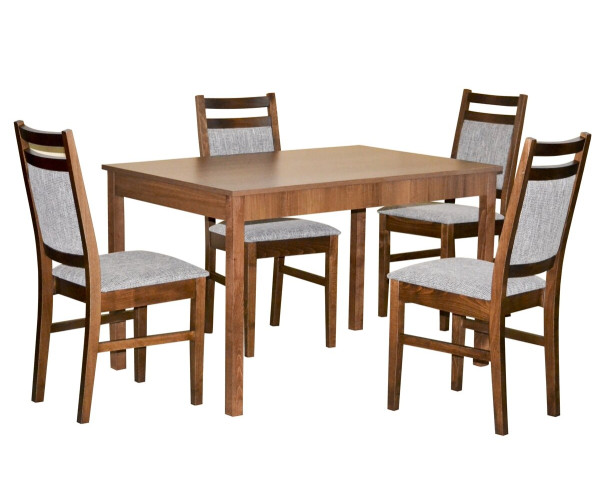 Jedálenský set-stôl BERGAMO pevný 1ks + Stolička D3237 4ks Jedálenský set-stôl BERGAMO pevný 1ks + Stolička D3237 4ks